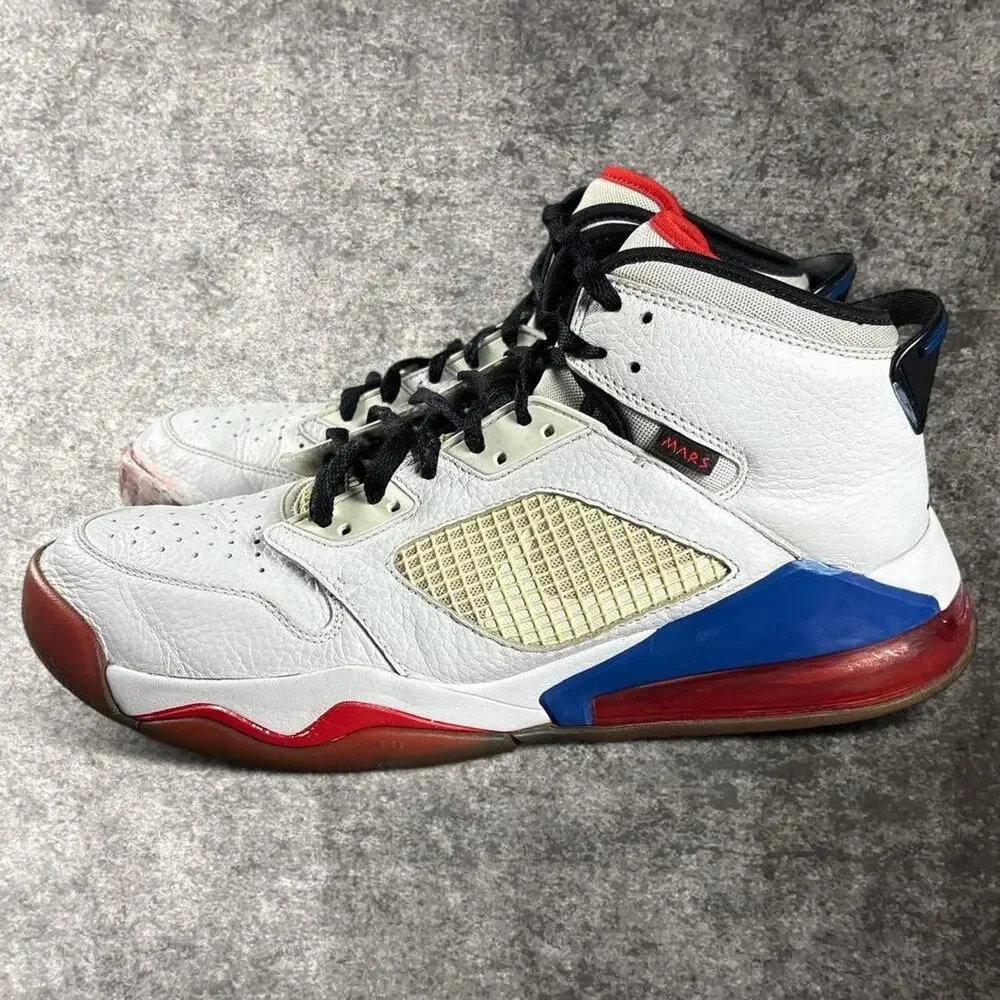 Nike Air Jordan Mars 270 Olympic White Red Blue Mens Size 13 Sneakers CD7070-104